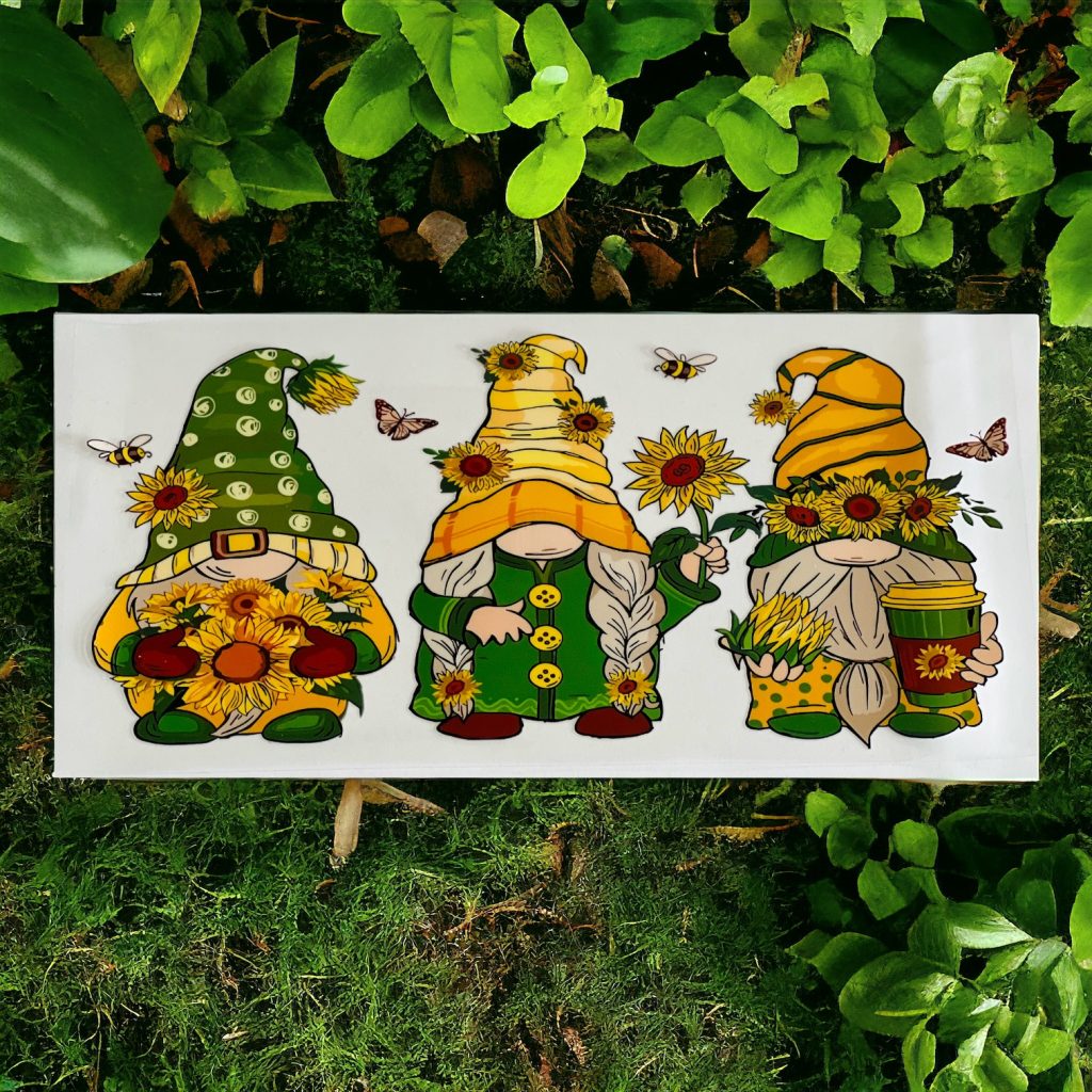2 Gnomes Tournesol Printaniers - Figurines Décoratives En Velours Pour Maison Et Jardin