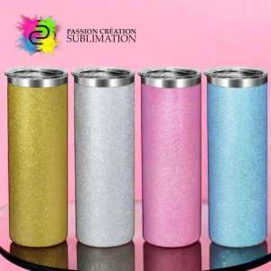 Tumbler 20oz à paillette pour sublimation