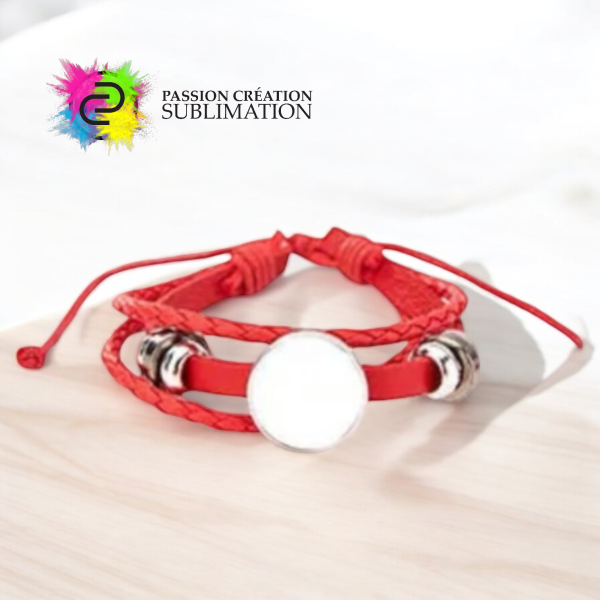 Bracelet en cuirette pour sublimation - Image 5