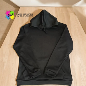Hoodie adulte noir polyester