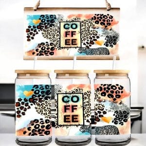 UV DTF «Coffee léopard »