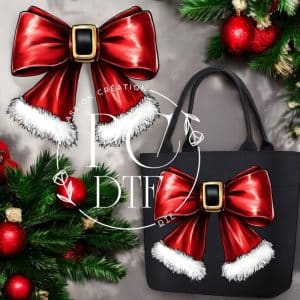 DTF pour tissu boucle de Noël