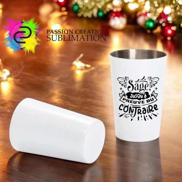 Shooter 2oz en stainless steel pour sublimation