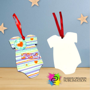 Ornement en mdf cache-couche de bébé