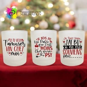 Verre givré lowball 8oz pour sublimation