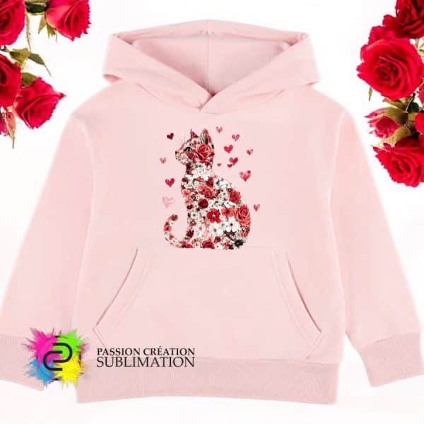 DTF chat en fleur