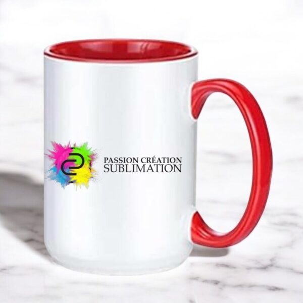 Tasse 15oz rouge pour sublimation