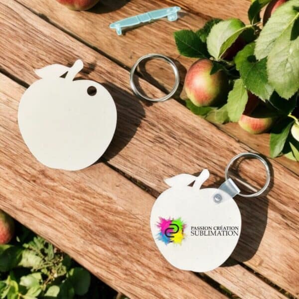 Porte-clé pomme pour sublimation