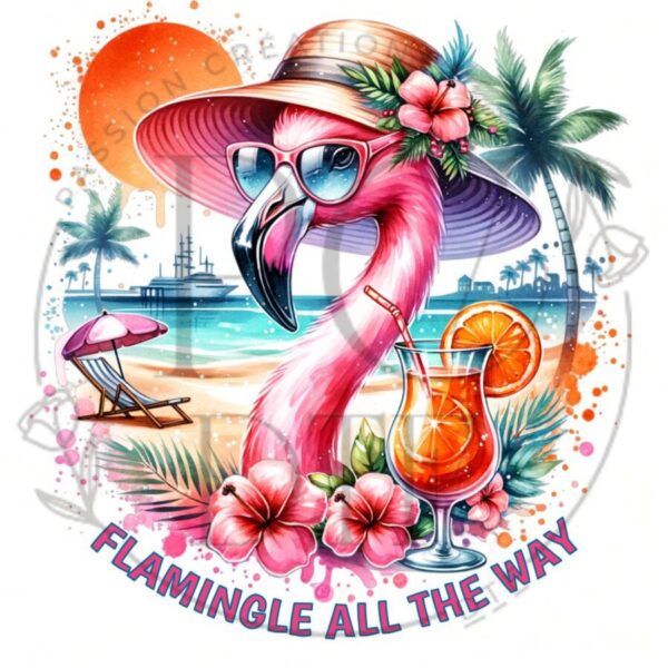 DTF “Flamingle all the way” - Image 2