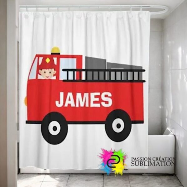 Rideau de douche pour sublimation - Image 2