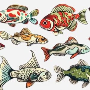 UV DTF Poisson chinois